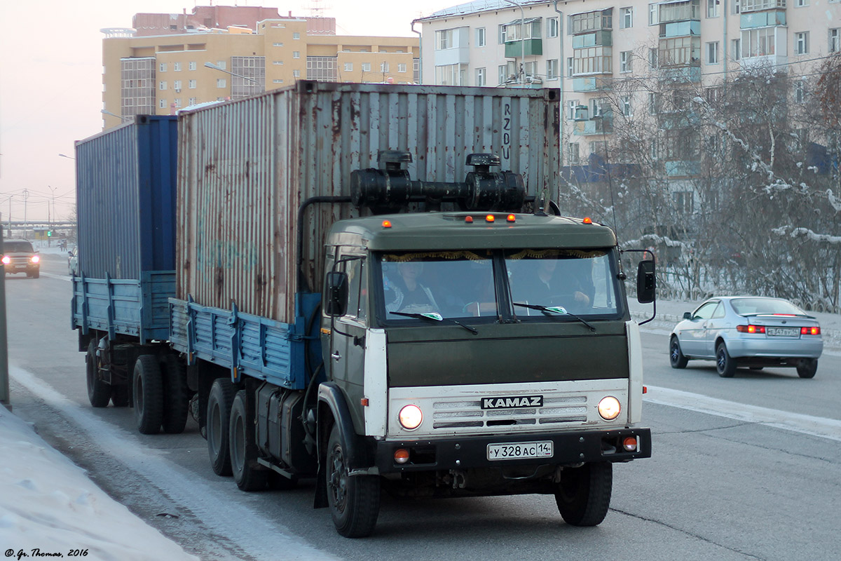 Саха (Якутия), № У 328 АС 14 — КамАЗ-53212