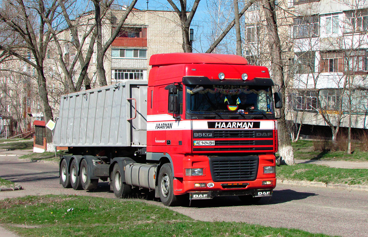 Днепропетровская область, № АЕ 9494 ВН — DAF 95XF FT