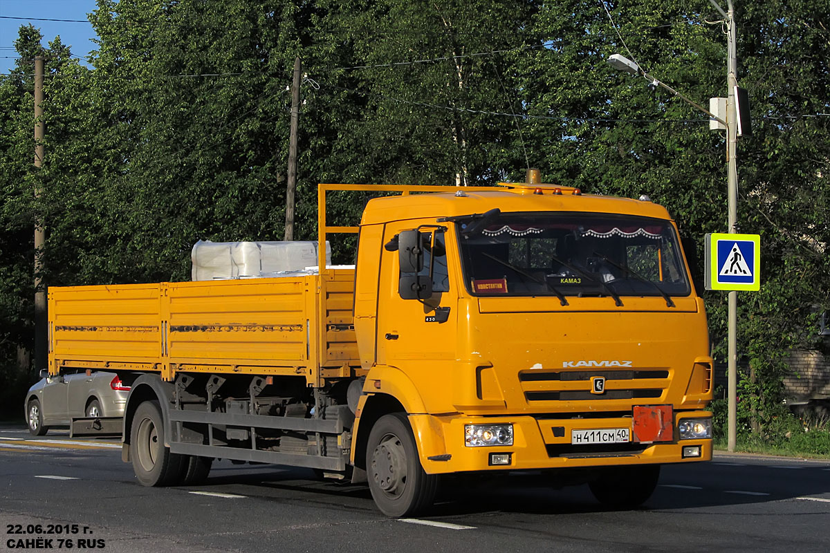 Калужская область, № Н 411 СМ 40 — КамАЗ-4308-R4