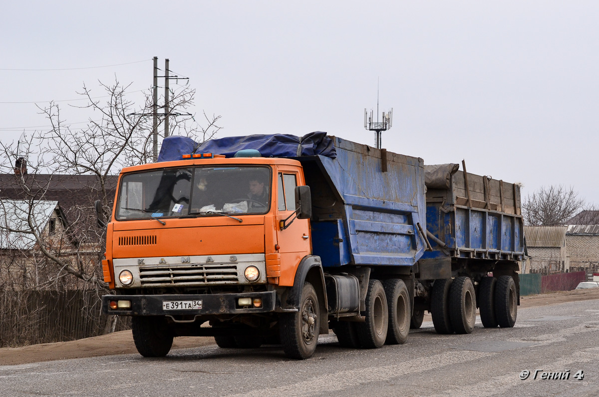 Волгоградская область, № Е 391 ТА 34 — КамАЗ-5511