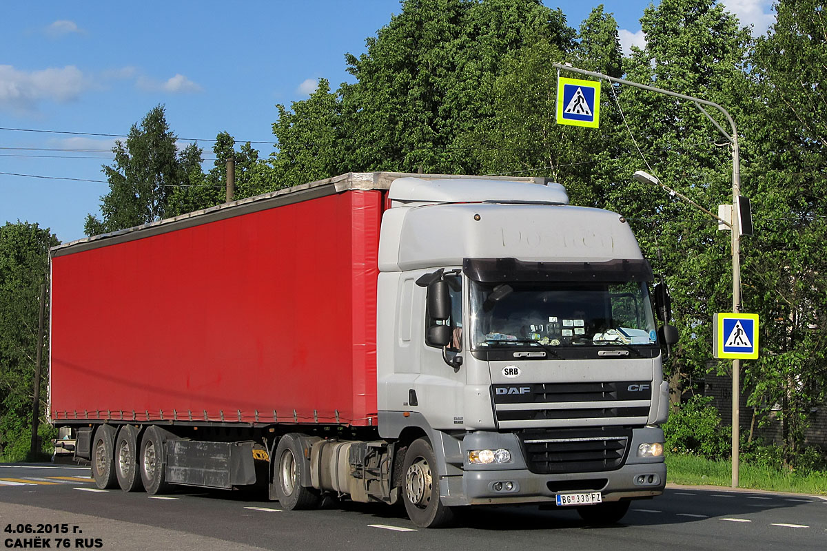 Сербия, № BG 330-FZ — DAF CF85 FT