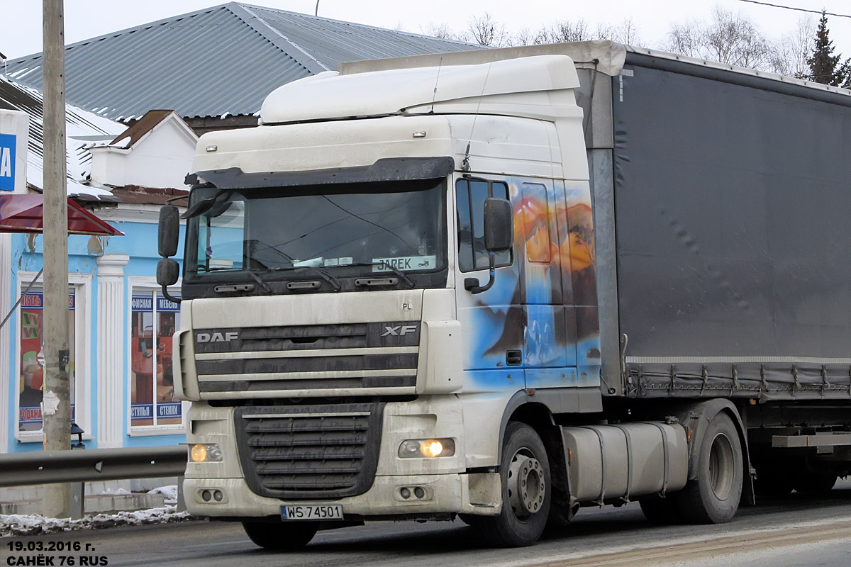 Польша, № WS 74501 — DAF XF105 FT