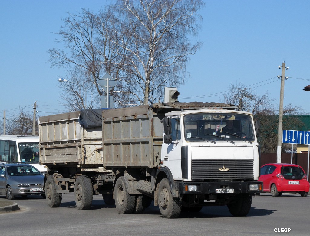 Витебская область, № АВ 3632-2 — МАЗ-5551 (общая модель)