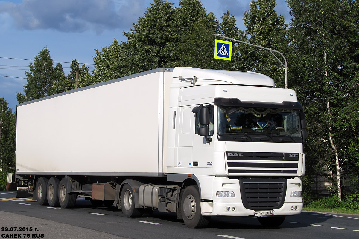 Брянская область, № М 494 ОВ 32 — DAF XF105 FT