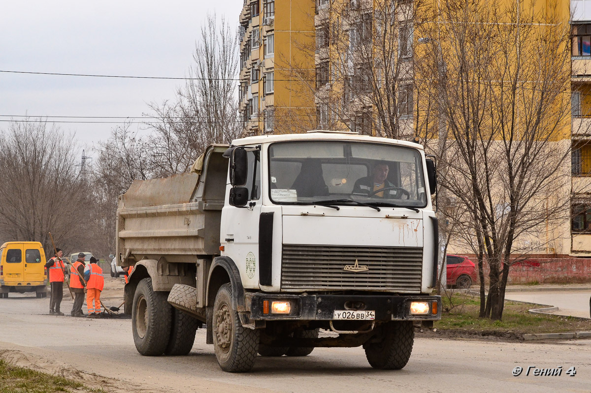 Волгоградская область, № У 026 ВВ 34 — МАЗ-555102