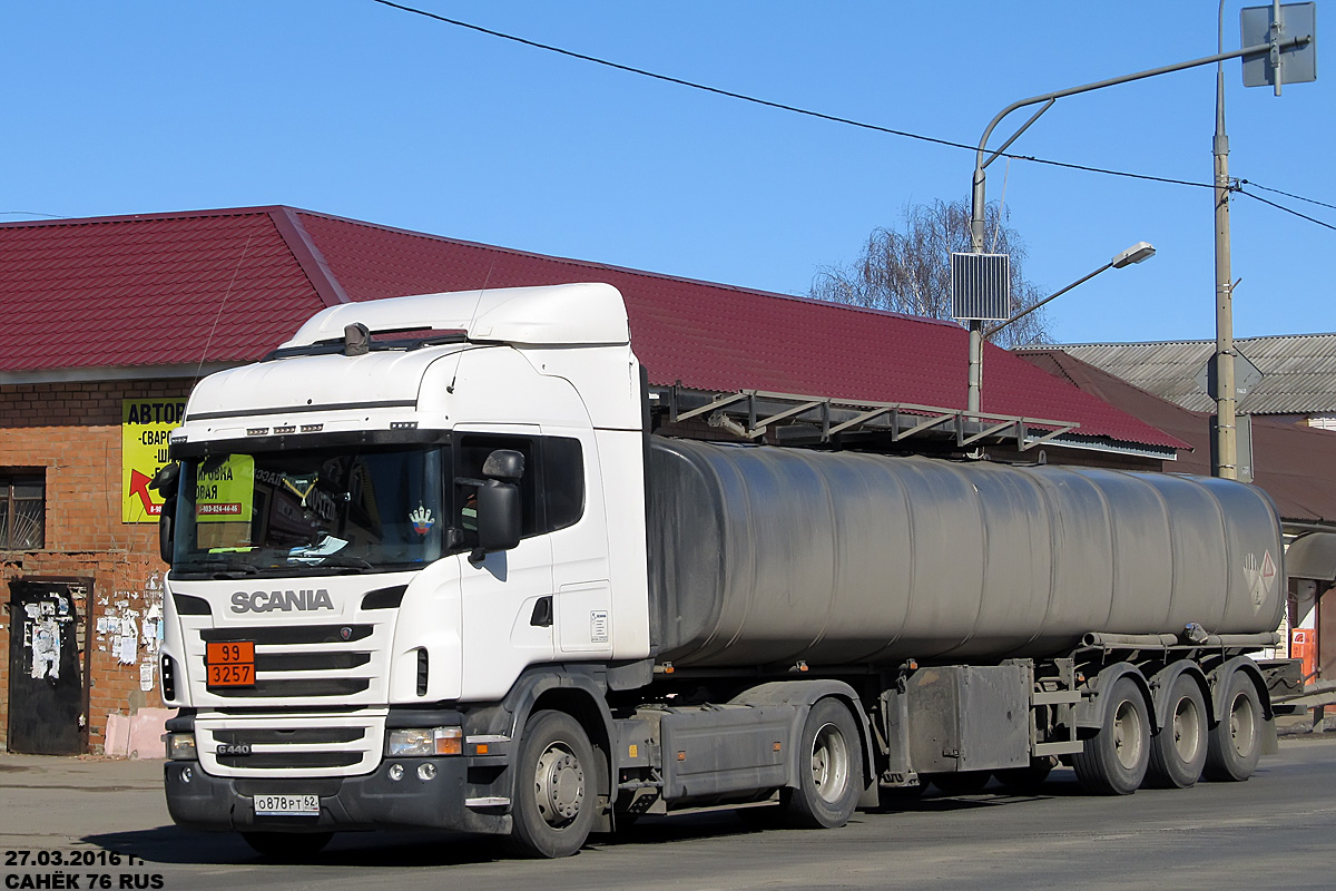 Рязанская область, № О 878 РТ 62 — Scania ('2009) G440