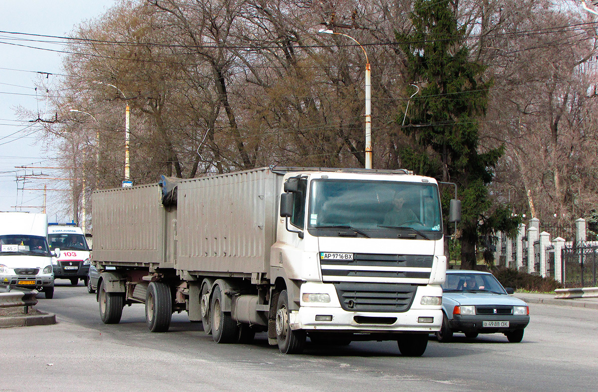 Запорожская область, № АР 9716 ВХ — DAF CF85 FAR