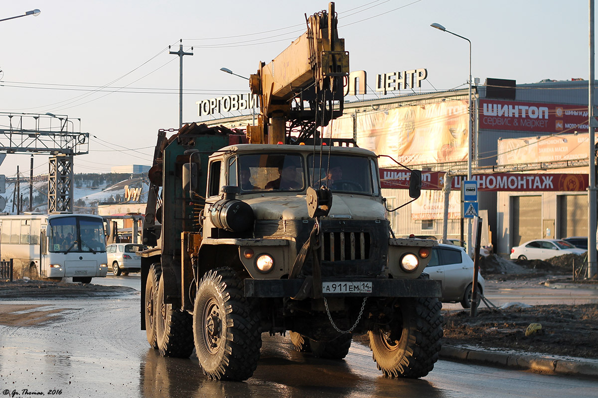 Саха (Якутия), № А 911 ЕМ 14 — Урал-4320-10