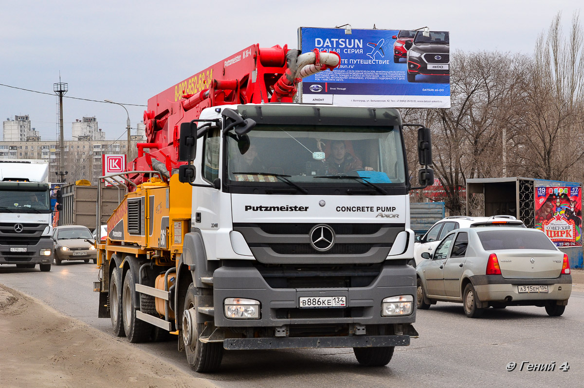 Волгоградская область, № В 886 КЕ 134 — Mercedes-Benz Axor (общ.м)