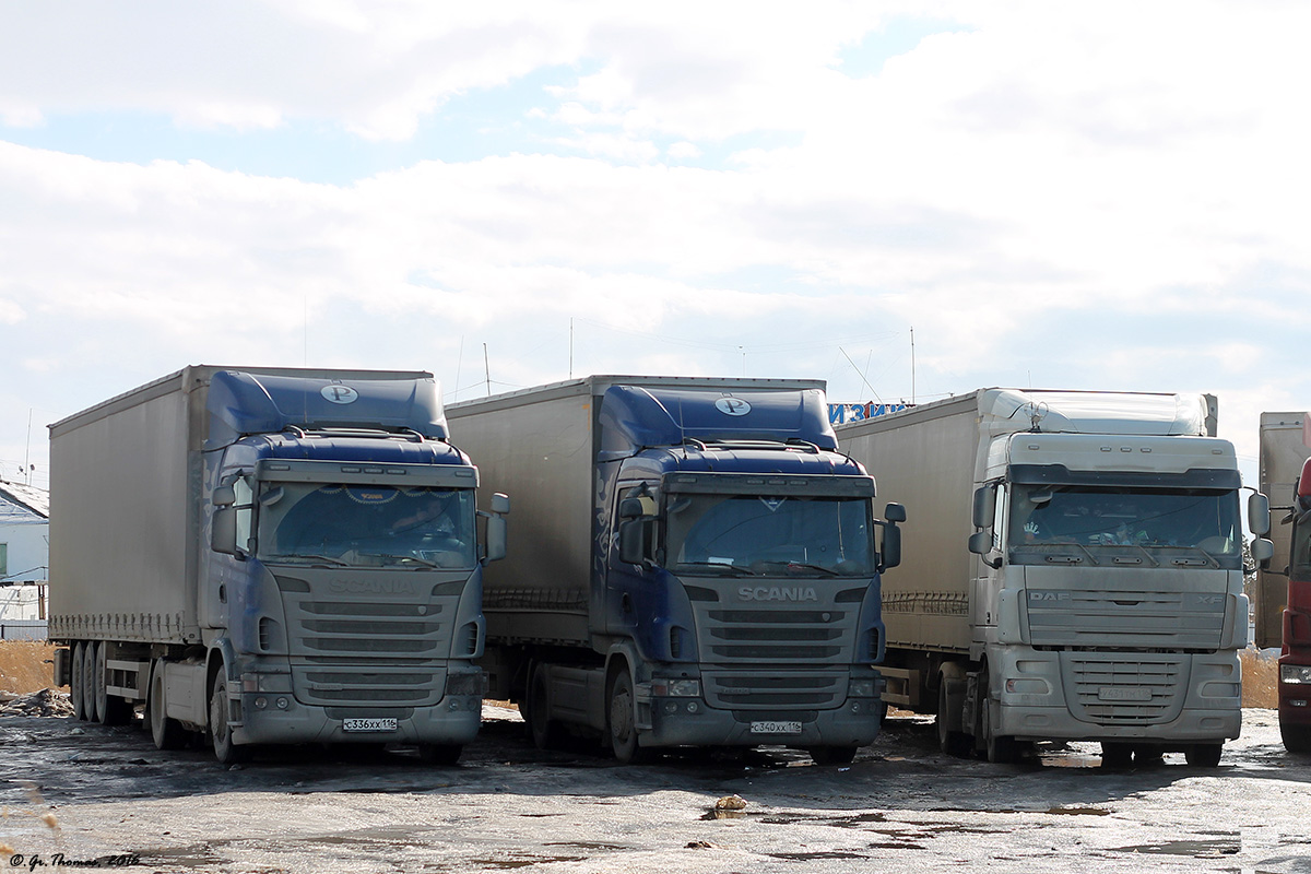 Татарстан, № С 336 ХХ 116 — Scania ('2009) G400; Татарстан, № С 340 ХХ 116 — Scania ('2009) G400; Татарстан, № У 431 ТМ 116 — DAF XF105 FT; Саха (Якутия) — Разные фотографии (Автомобили)