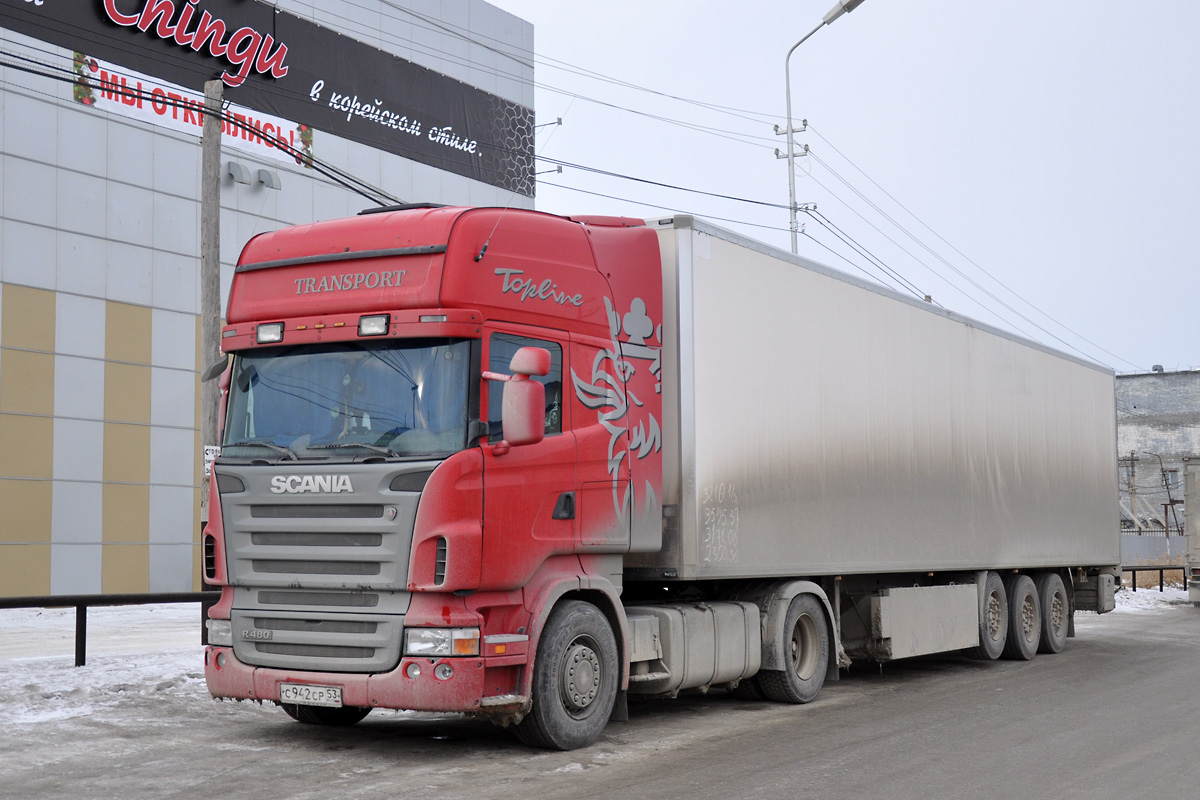 Новгородская область, № С 942 СР 53 — Scania ('2004) R480