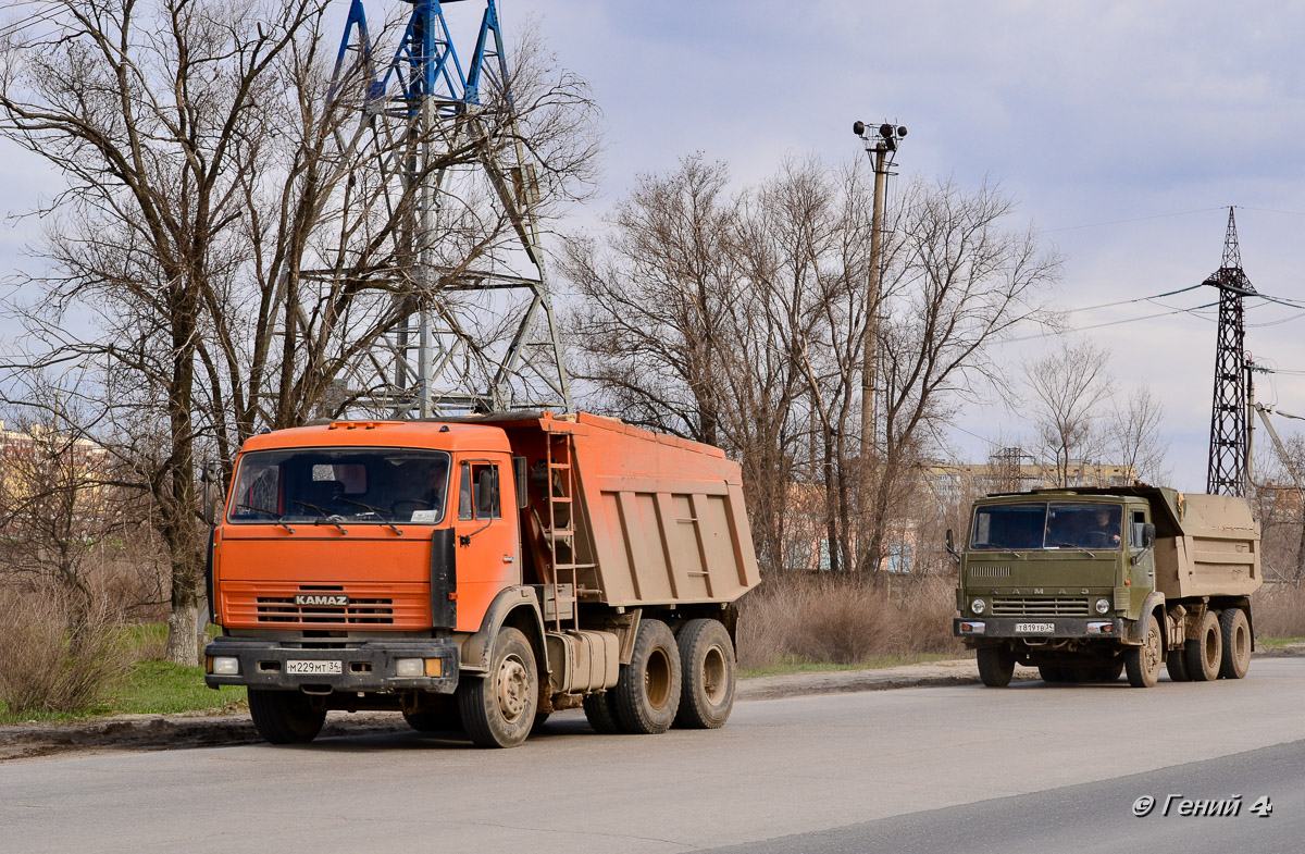 Волгоградская область, № М 229 МТ 34 — КамАЗ-65115 [651150]; Волгоградская область, № Т 819 ТВ 34 — КамАЗ-55111 [551110]