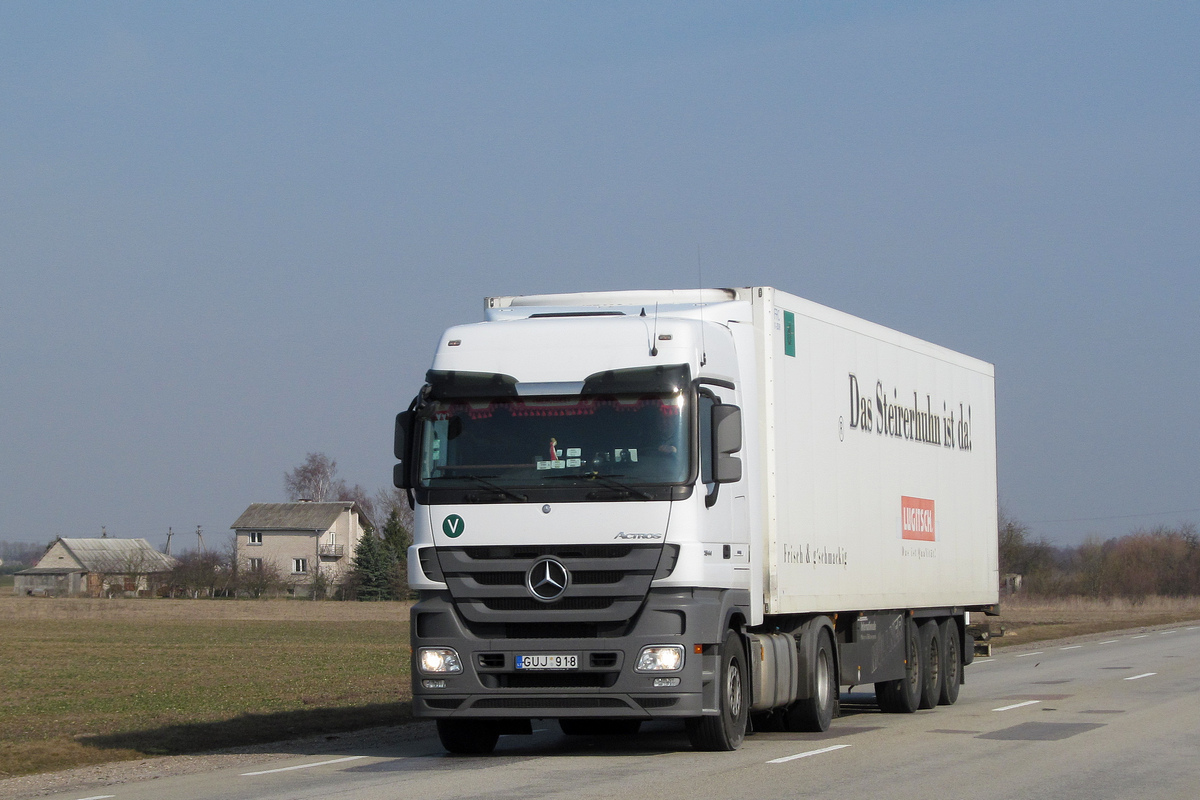 Литва, № GUJ 918 — Mercedes-Benz Actros ('2009) 1844