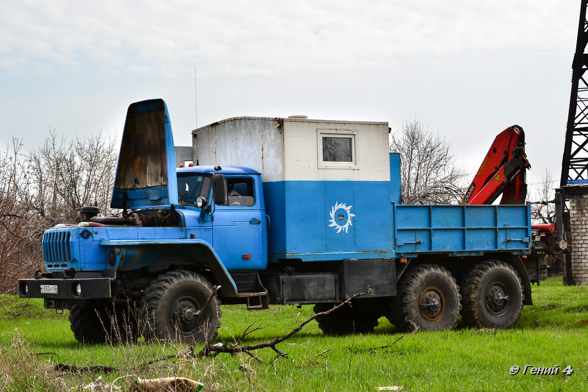 Рязанская область, № О 593 НТ 62 — Урал-4320-40