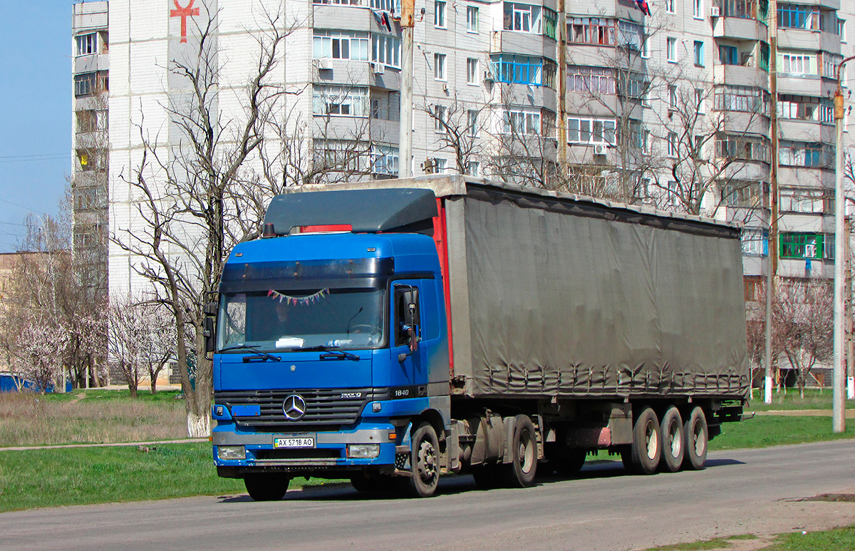 Харьковская область, № АХ 5718 АО — Mercedes-Benz Actros ('1997) 1840