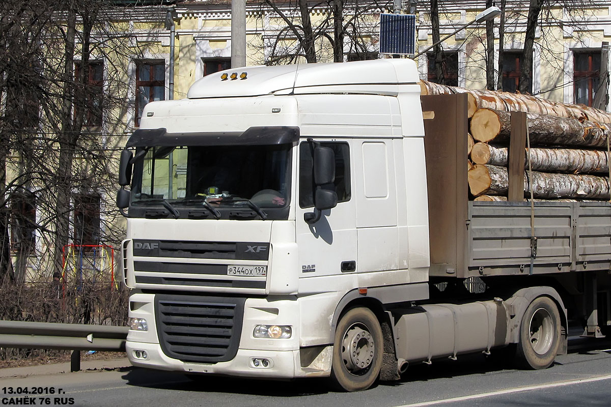 Москва, № Р 344 ОХ 197 — DAF XF105 FT