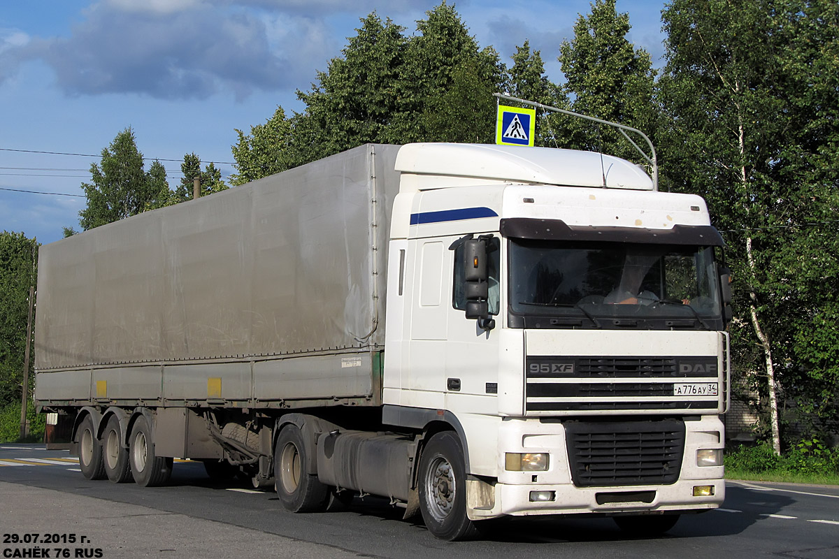 Волгоградская область, № А 776 АУ 34 — DAF 95XF FT