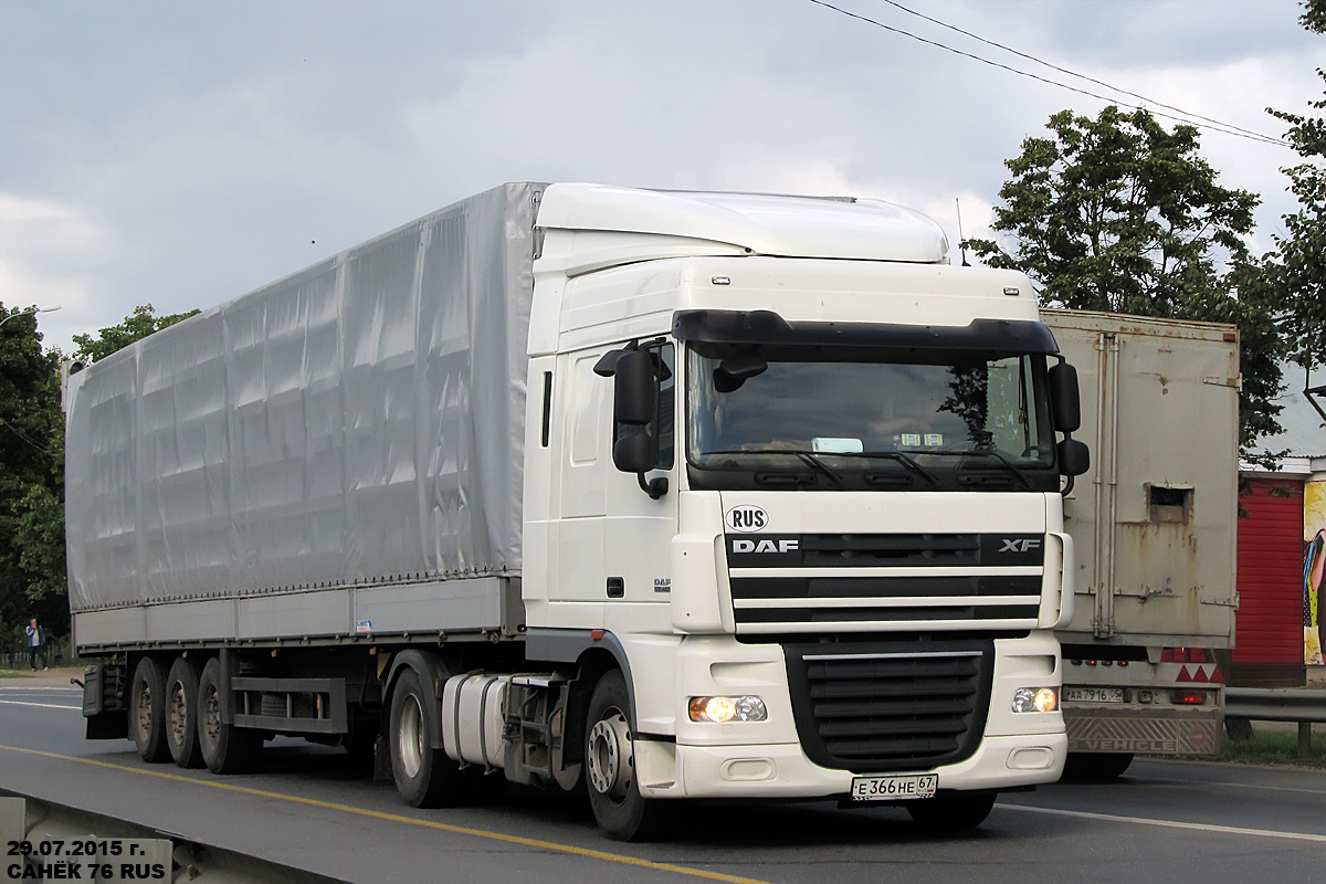 Смоленская область, № Е 366 НЕ 67 — DAF XF105 FT