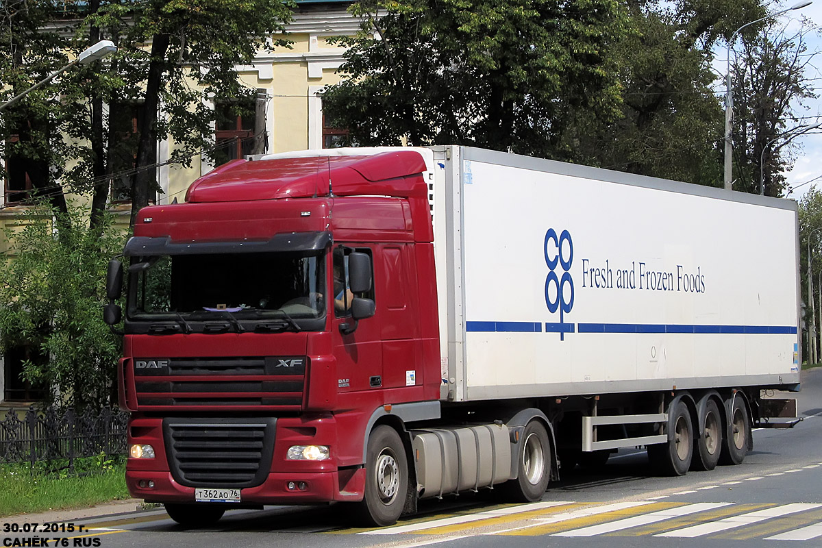 Ярославская область, № Т 362 АО 76 — DAF XF105 FT