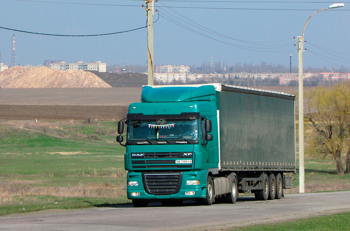 Днепропетровская область, № АЕ 7159 СХ — DAF XF105 FT