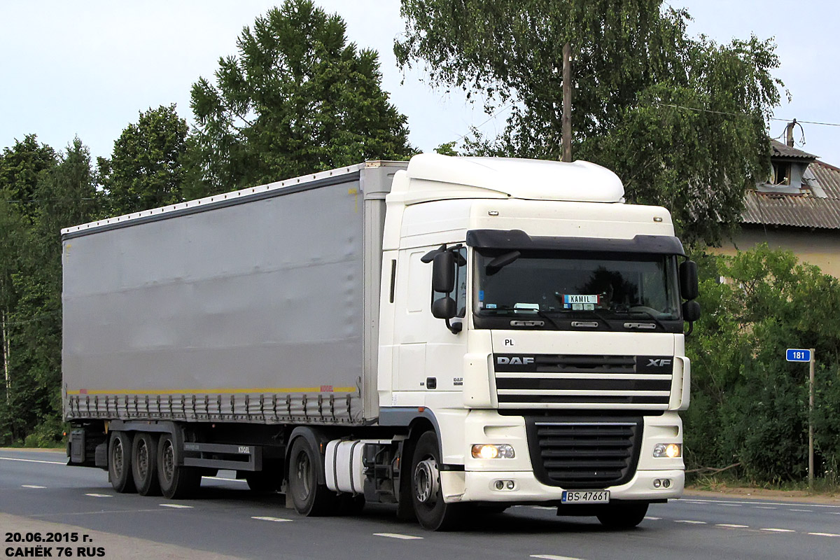 Польша, № BS 47661 — DAF XF105 FT