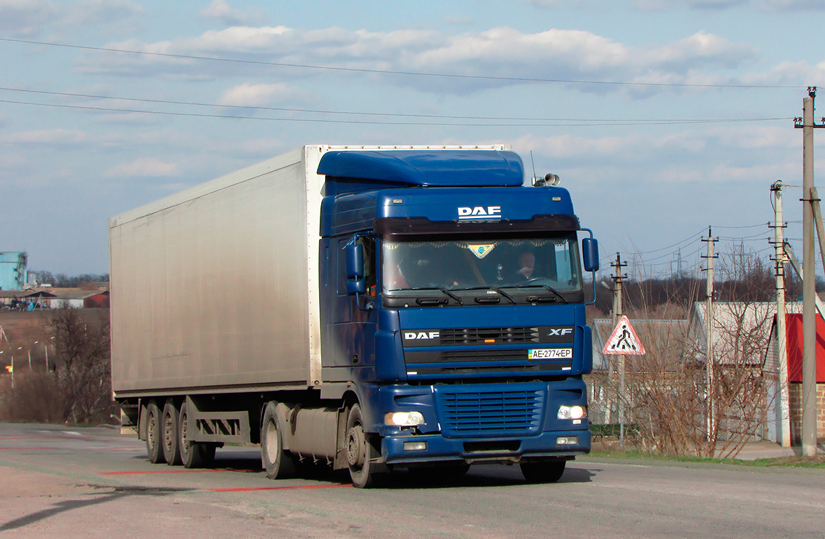 Днепропетровская область, № АЕ 2774 ЕР — DAF XF95 FT