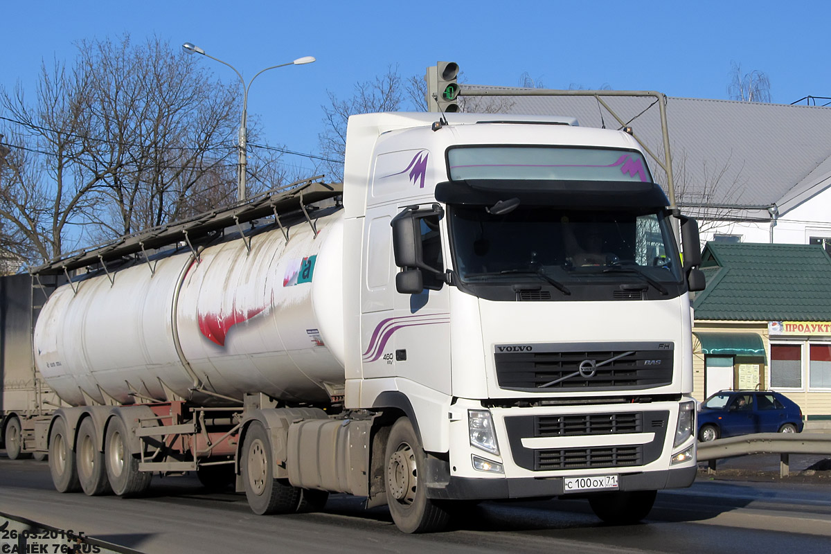 Тульская область, № С 100 ОХ 71 — Volvo ('2008) FH.460