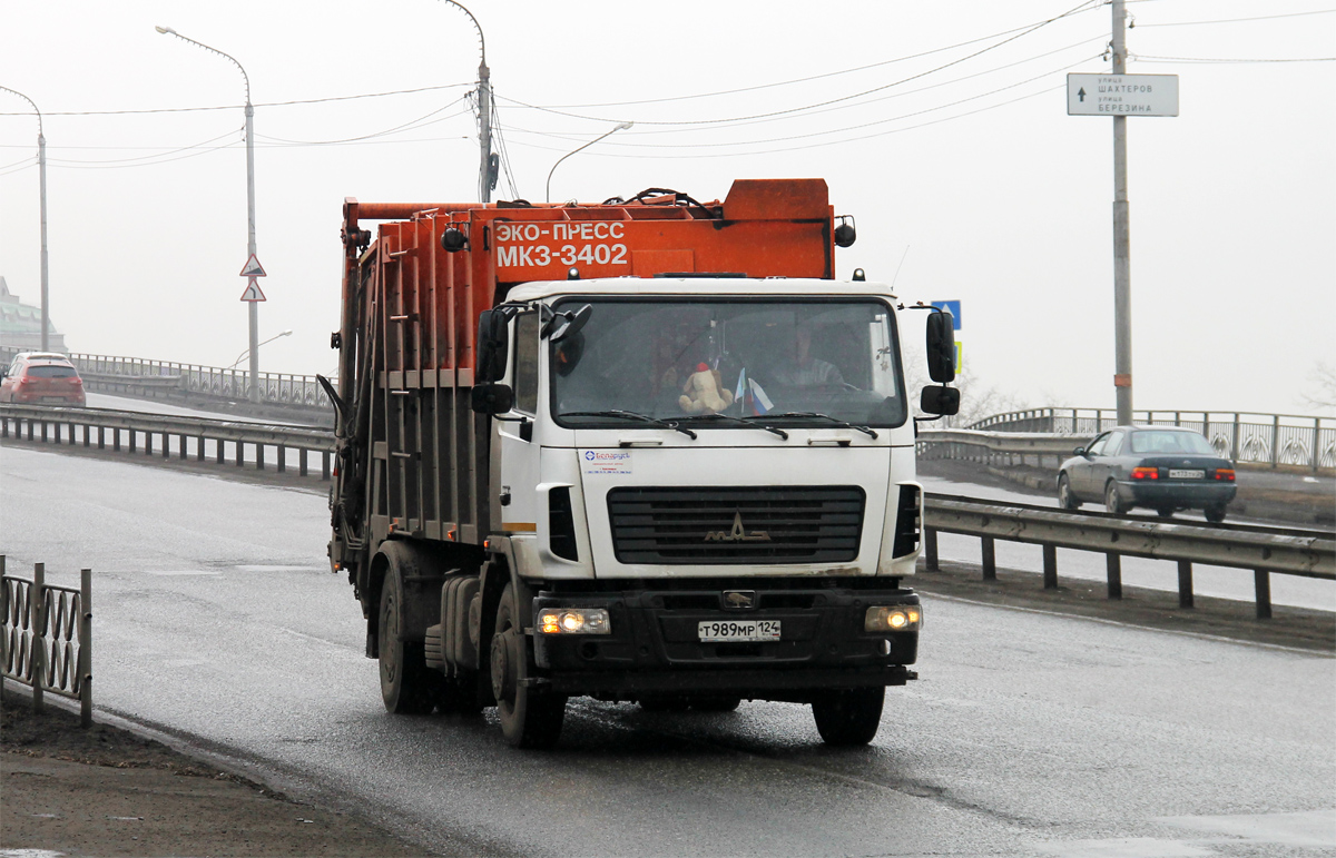 Красноярский край, № Т 989 МР 124 — МАЗ-5340B2