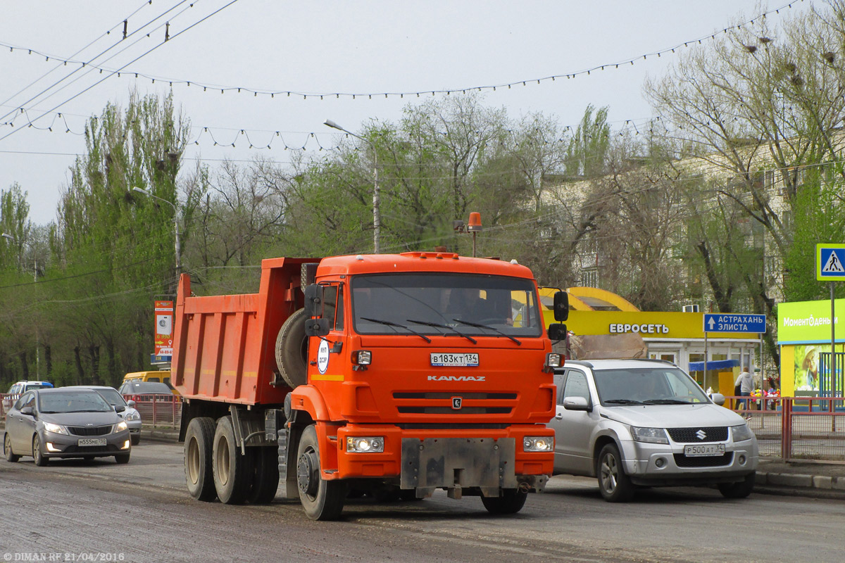 Волгоградская область, № В 183 КТ 134 — КамАЗ-65115-L4