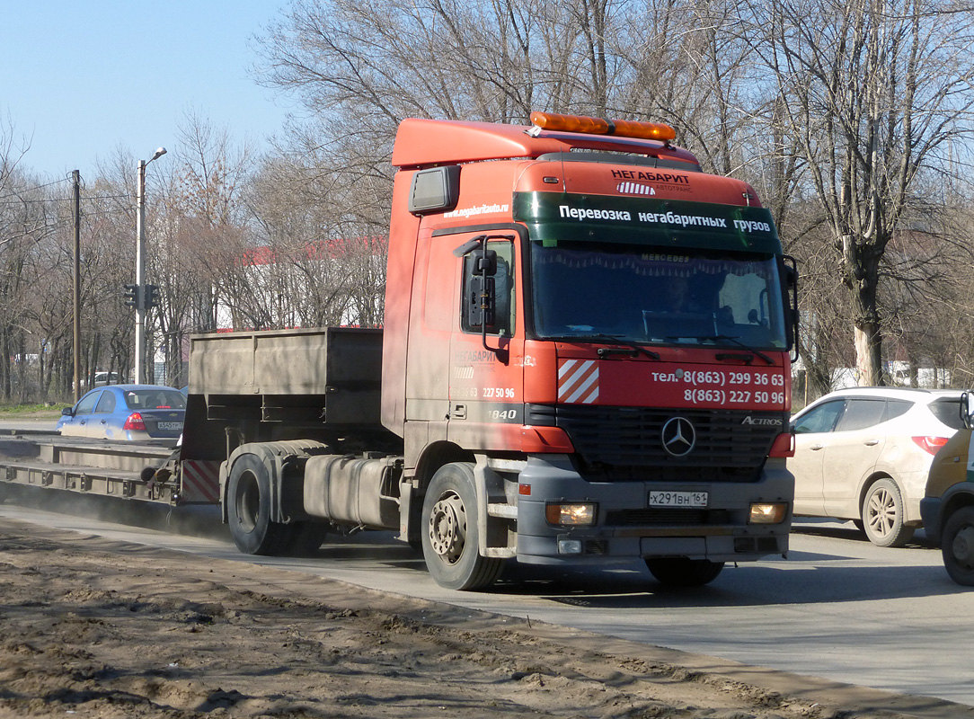 Ростовская область, № Х 291 ВН 161 — Mercedes-Benz Actros ('1997) 1840