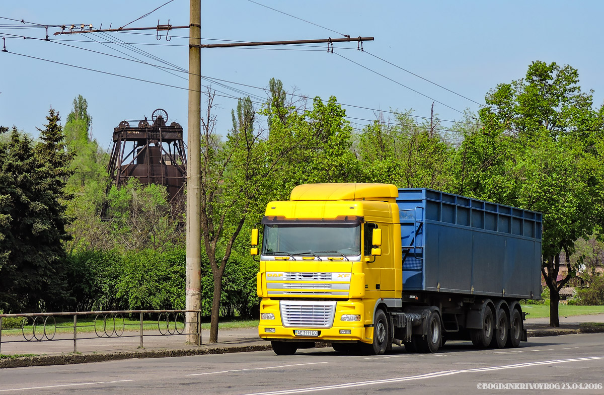 Днепропетровская область, № АЕ 3111 ЕС — DAF XF95 FT