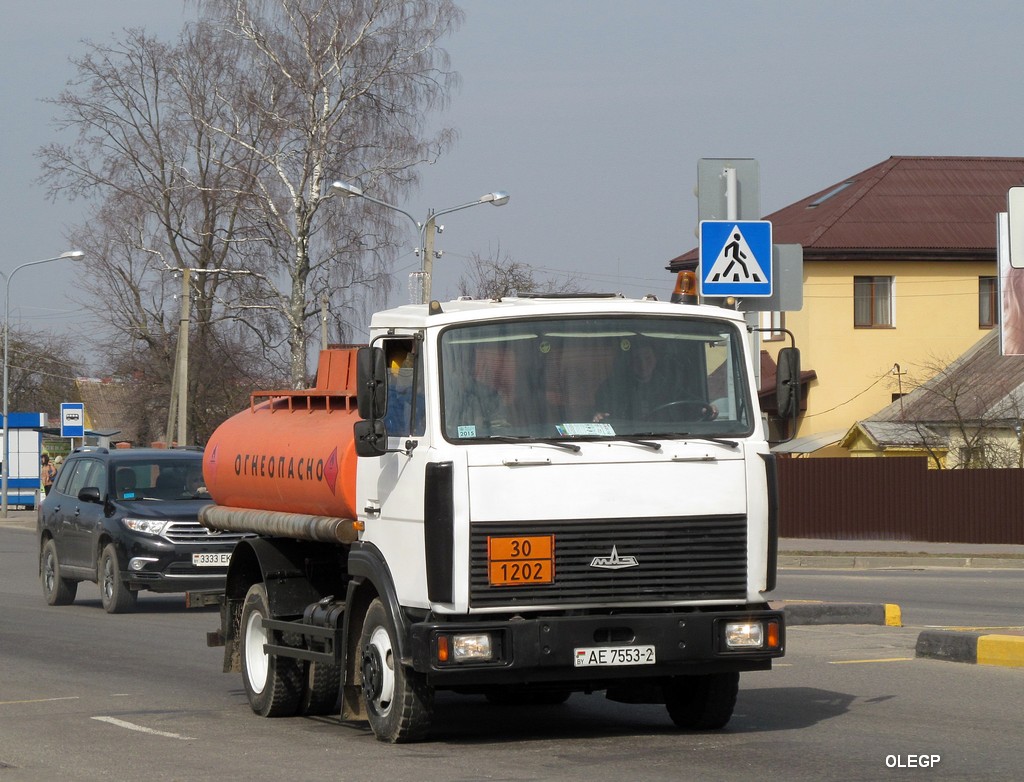 Витебская область, № АЕ 7553-2 — МАЗ-4570 (общая модель)