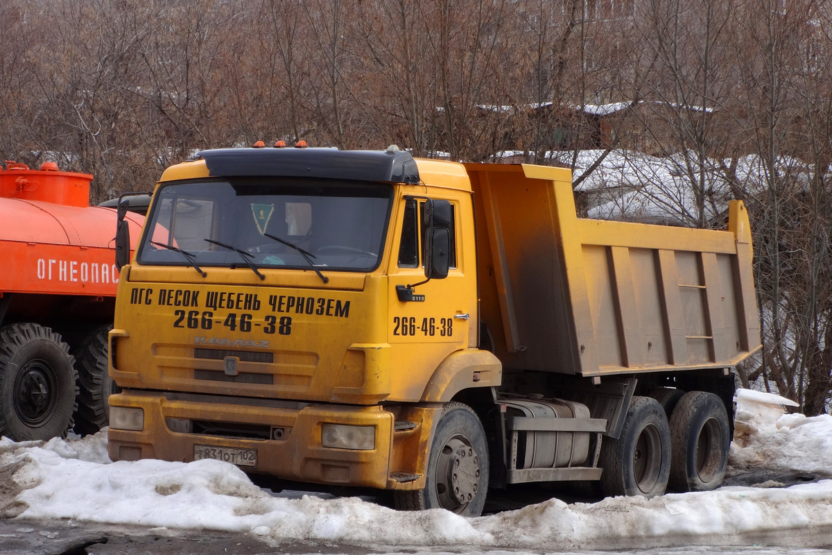 Башкортостан, № Т 831 ОТ 102 — КамАЗ-65115-N3