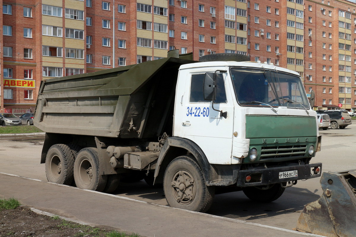 Омская область, № Р 966 ВС 55 — КамАЗ-55111 [551110]