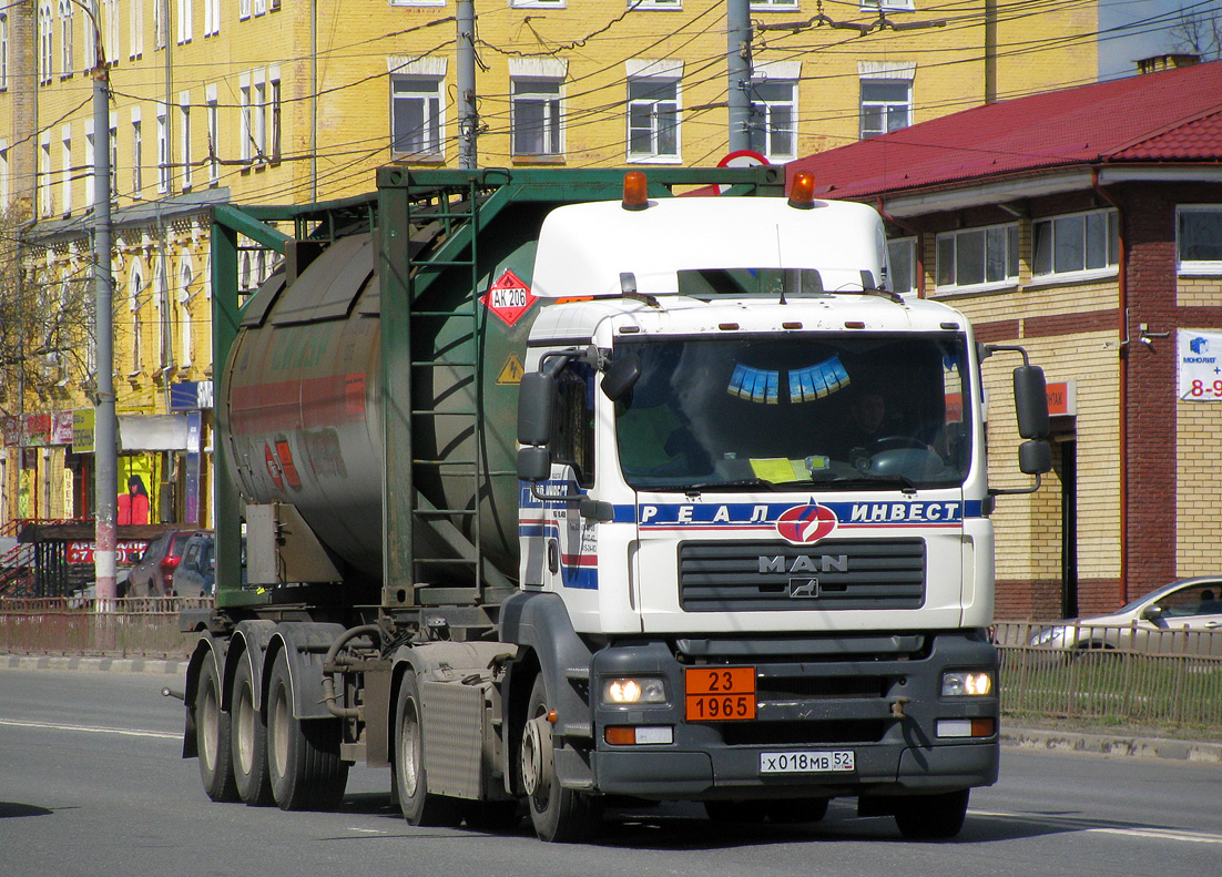 Нижегородская область, № Х 018 МВ 52 — MAN TGA 18.480