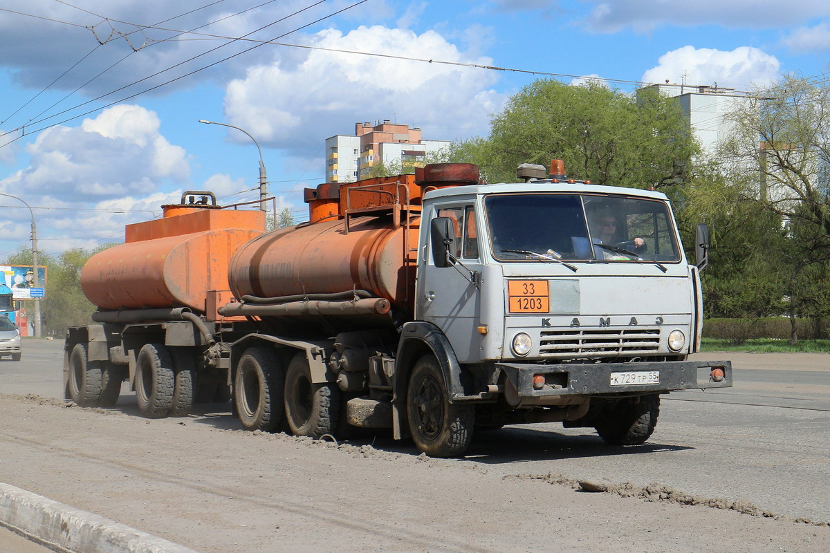 Омская область, № К 729 ТР 55 — КамАЗ-55111 [551110]