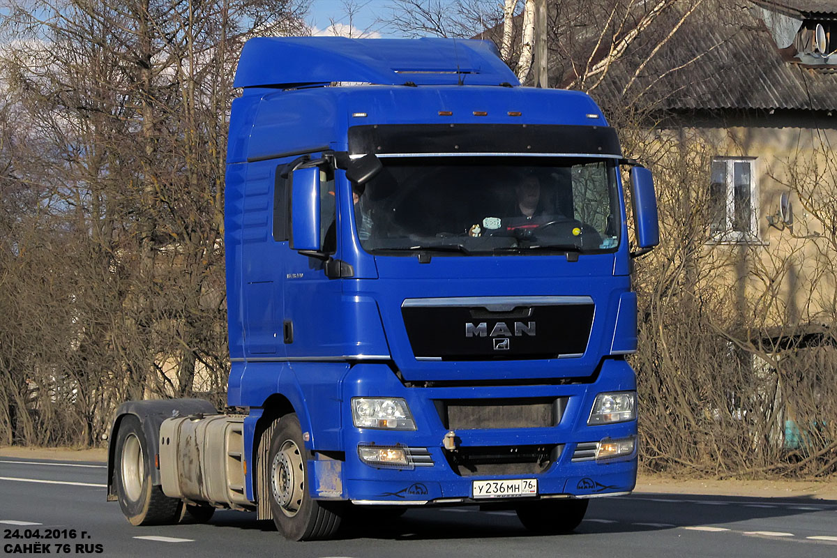 Ярославская область, № У 236 МН 76 — MAN TGX ('2007) 18.440