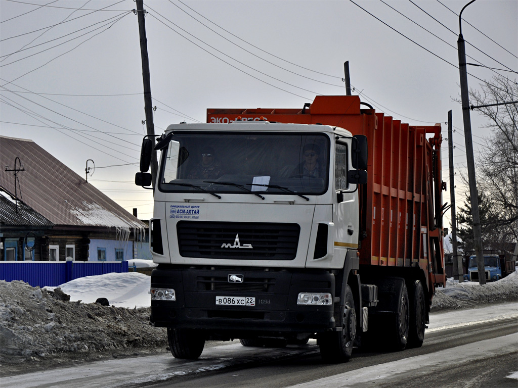 Алтайский край, № В 086 ХС 22 — МАЗ-6312B5