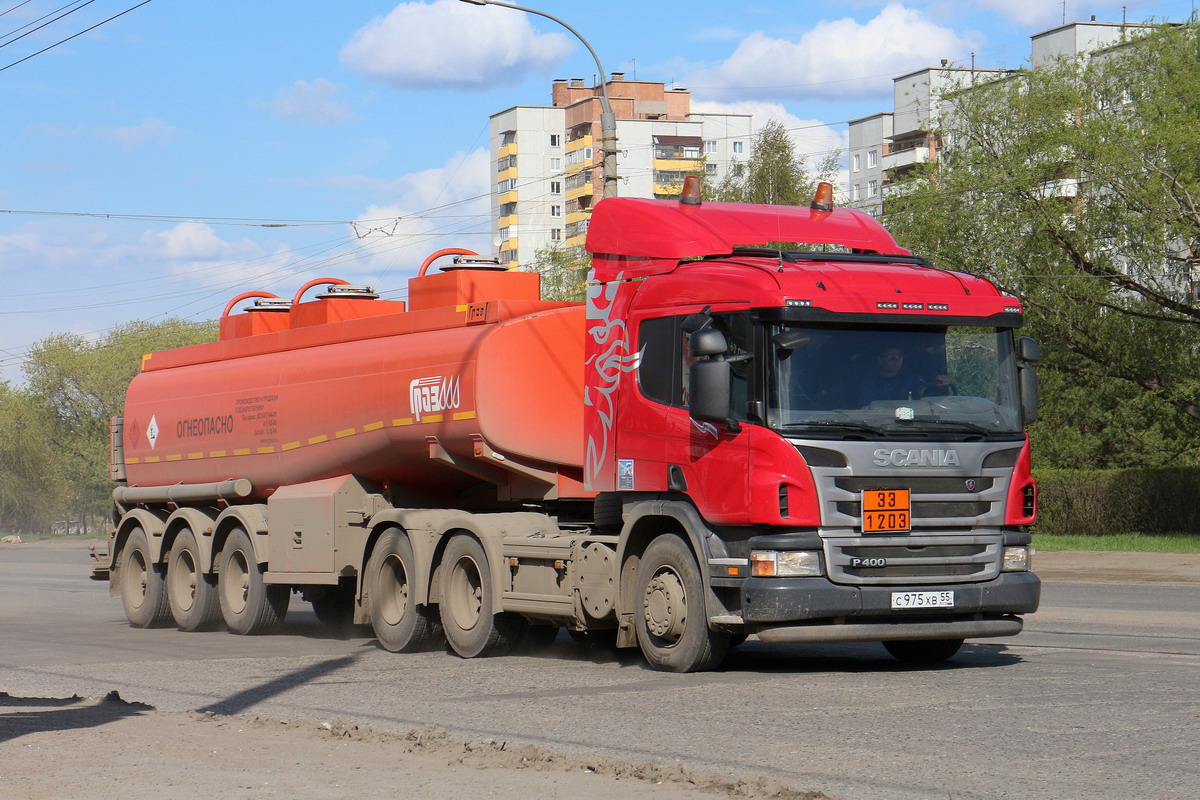 Омская область, № С 975 ХВ 55 — Scania ('2011) P400