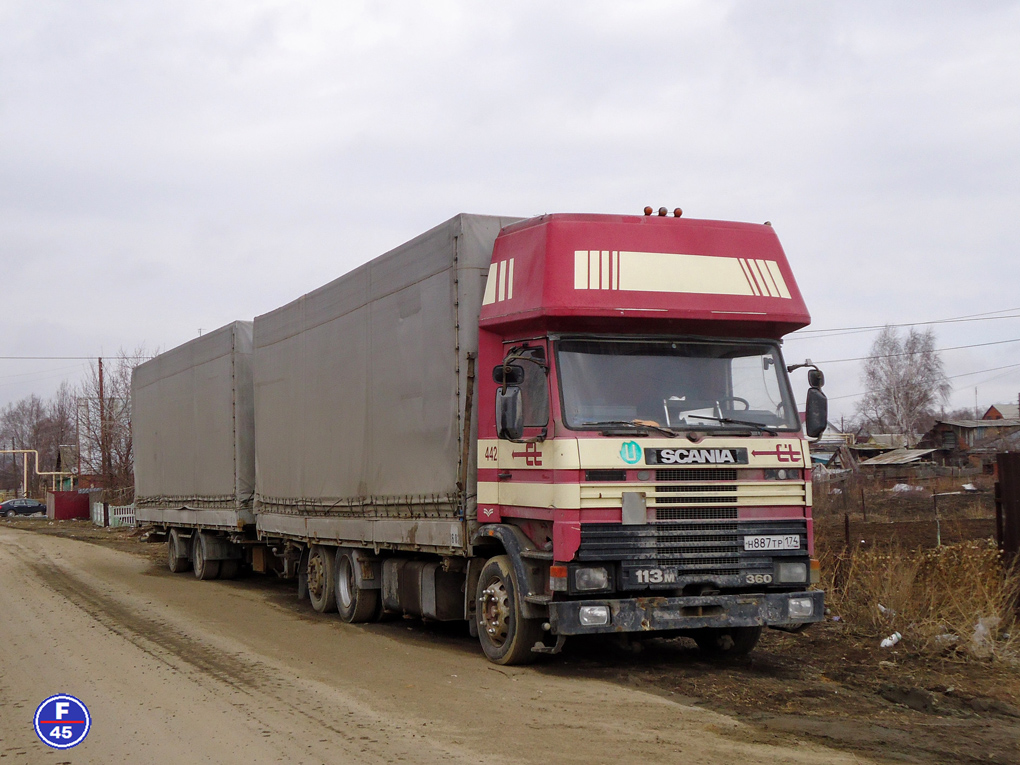 Челябинская область, № Н 887 ТР 174 — Scania (II) R113M