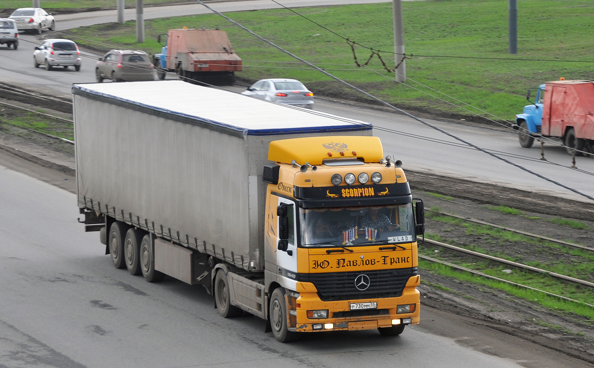 Омская область, № Р 730 ММ 55 — Mercedes-Benz Actros ('1997) 1840