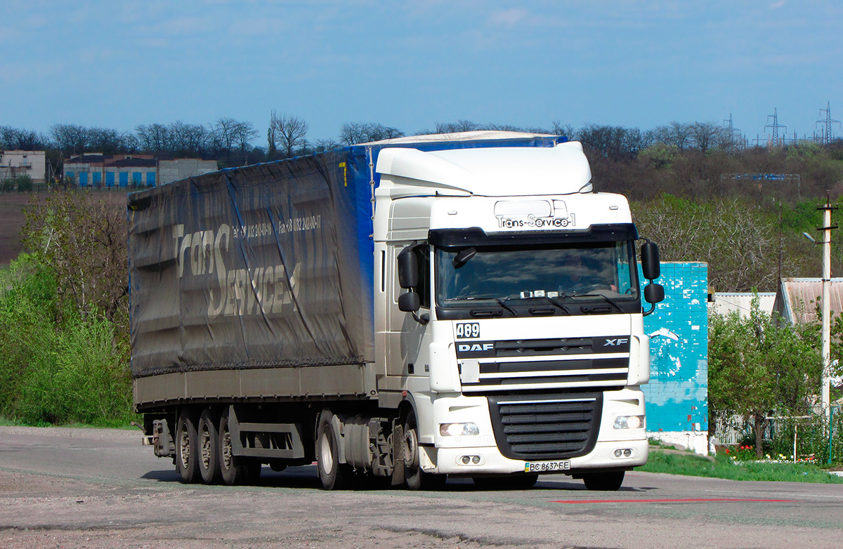 Львовская область, № 489 — DAF XF105 FT