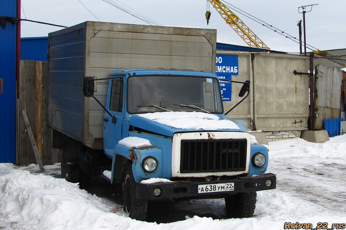 Алтайский край, № А 638 УМ 22 — ГАЗ-3307