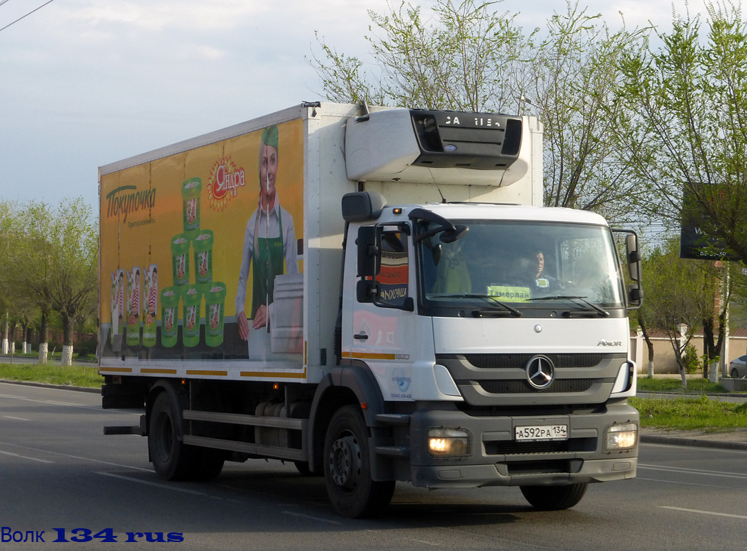 Волгоградская область, № А 592 РА 134 — Mercedes-Benz Axor 1823