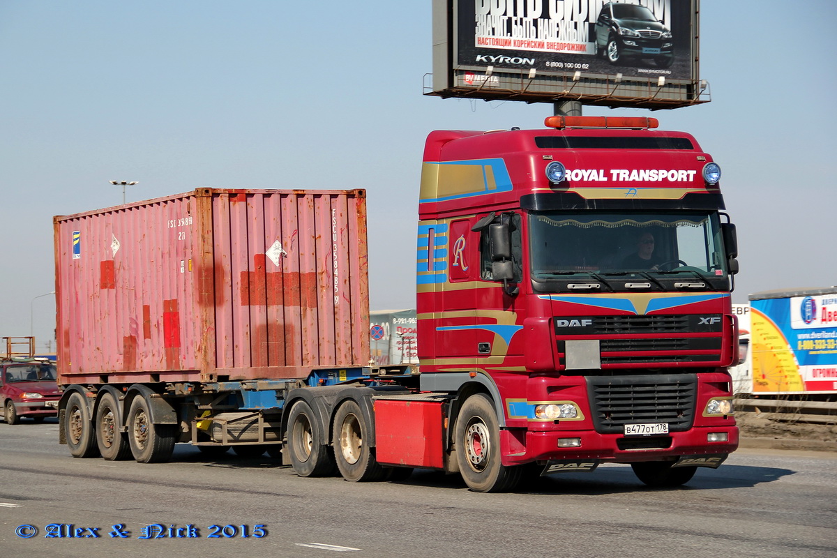 Санкт-Петербург, № В 477 ОТ 178 — DAF XF95 FTS