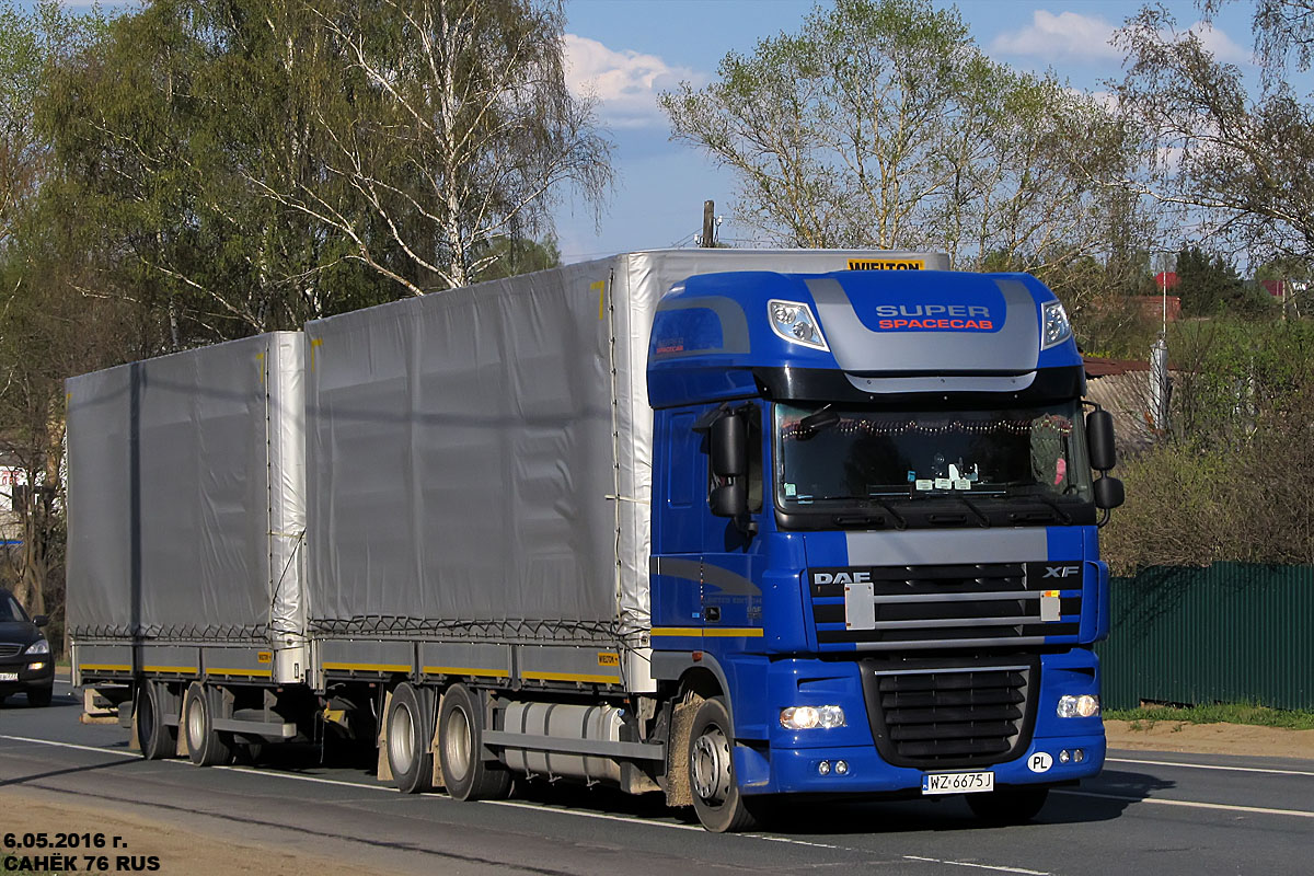 Польша, № WZ 6675J — DAF XF105 FAS