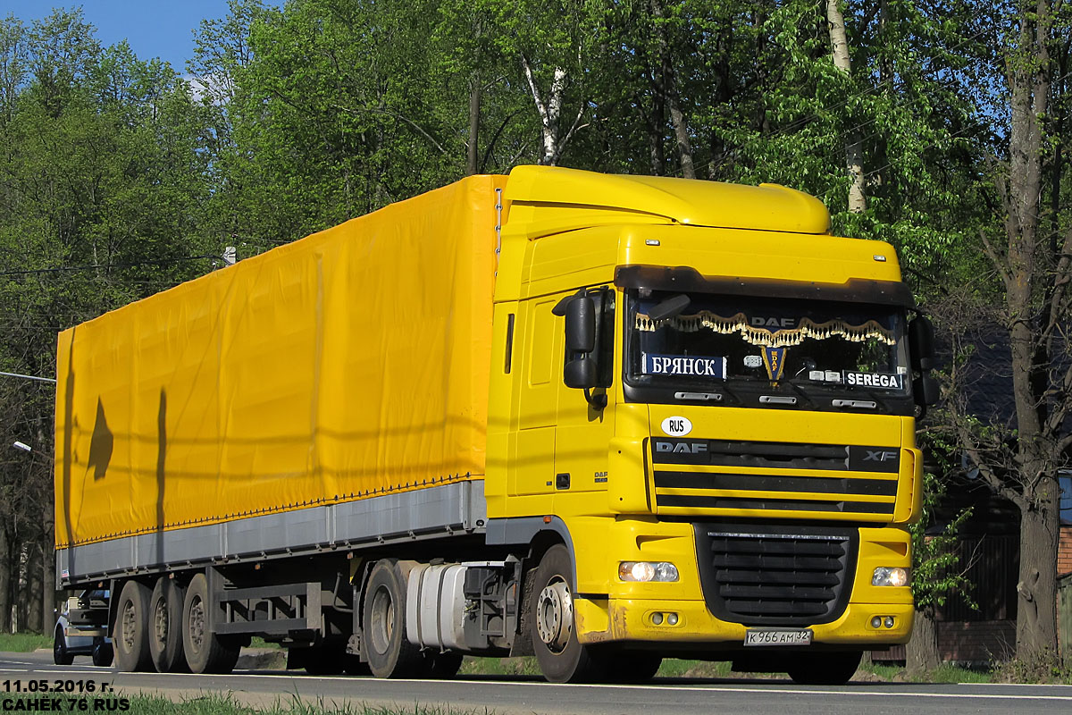 Брянская область, № К 966 АМ 32 — DAF XF105 FT