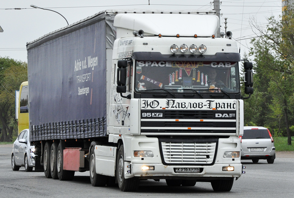 Омская область, № К 316 АУ 55 — DAF 95XF FT