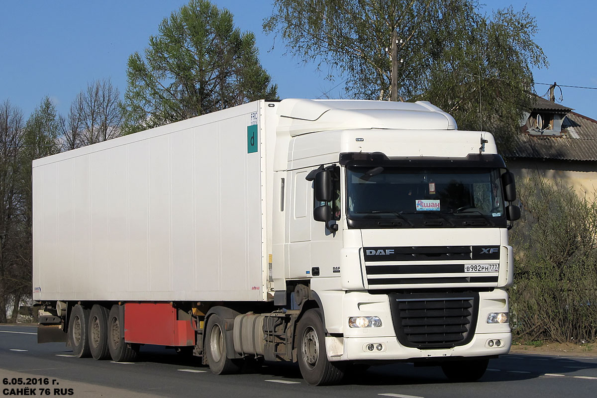 Москва, № В 982 РН 777 — DAF XF105 FT