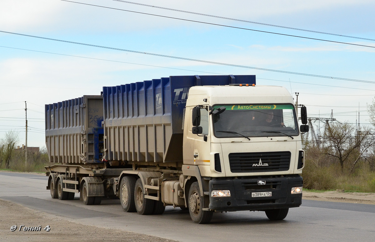 Волгоградская область, № В 389 РА 134 — МАЗ-6312B9